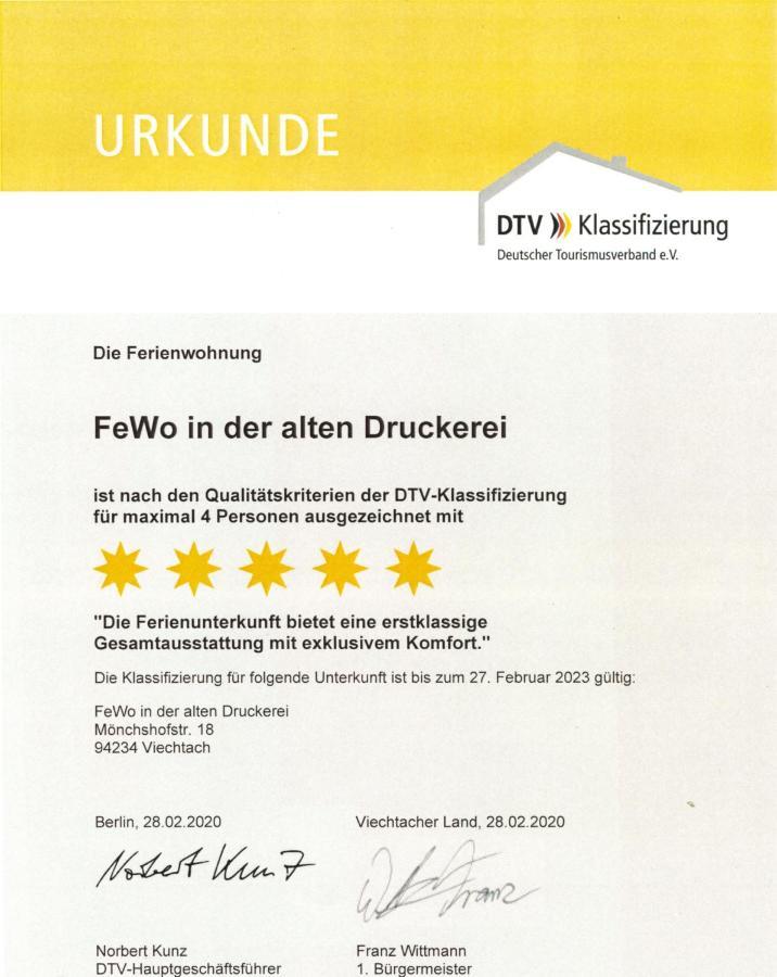 Die Seele Baumeln Lassen In Der Alten Druckerei Viechtach Eksteriør bilde